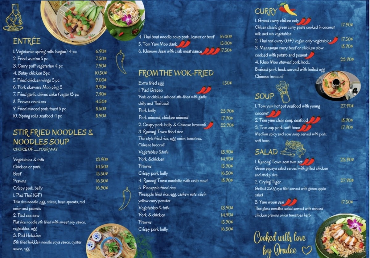 Menu - Ranong Town photo 1