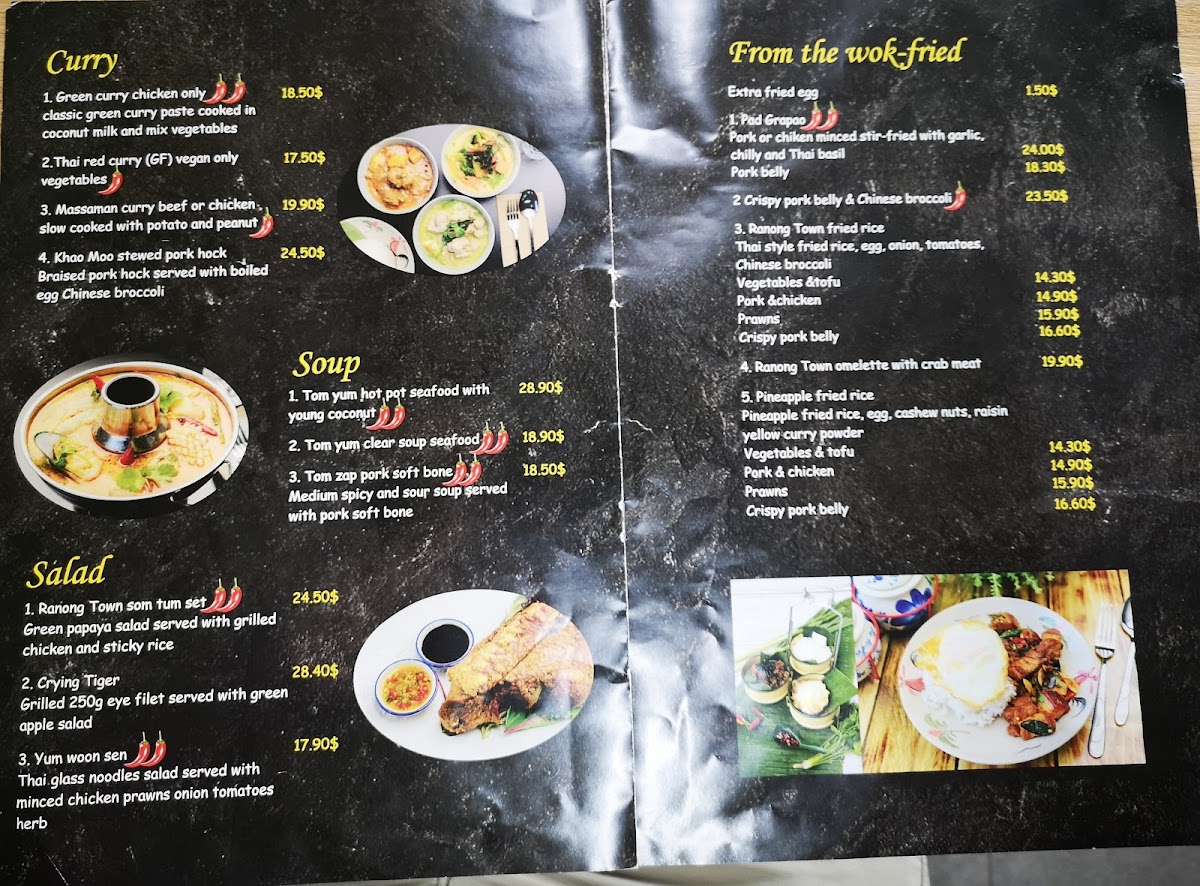 Menu - Ranong Town photo 8